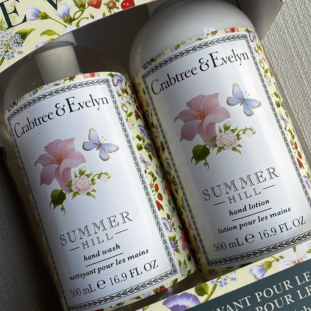 Crabtree & Evelyn summer hill gift set hand wash hand lotion - Picture 2 of 10